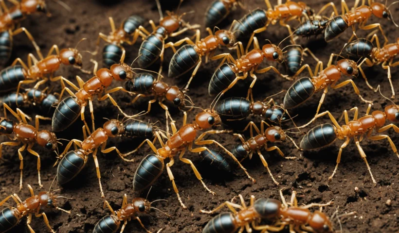 Queen ants and ant colonies